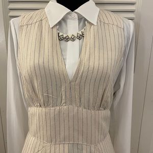 Free People cream and blue dotted dress.